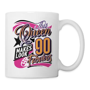 90th Birthday Queen - Mug - white - Right
