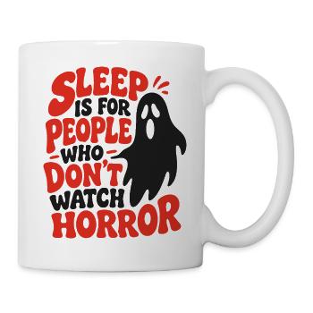 Sleep Is For People Funny Ghost - Tasse - Weiß - Rechts