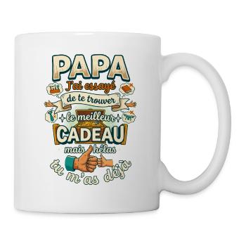 Meilleur Cadeau Papa C'est Moi Humour - Mug blanc - blanc - Droite