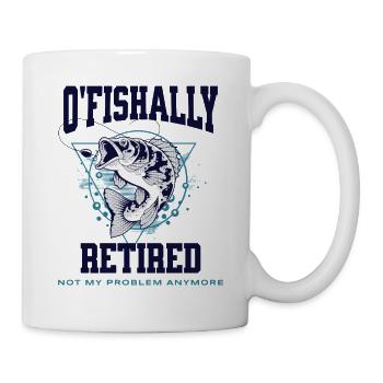 Pêche retirée à Ofishally - Mug blanc - blanc - Droite