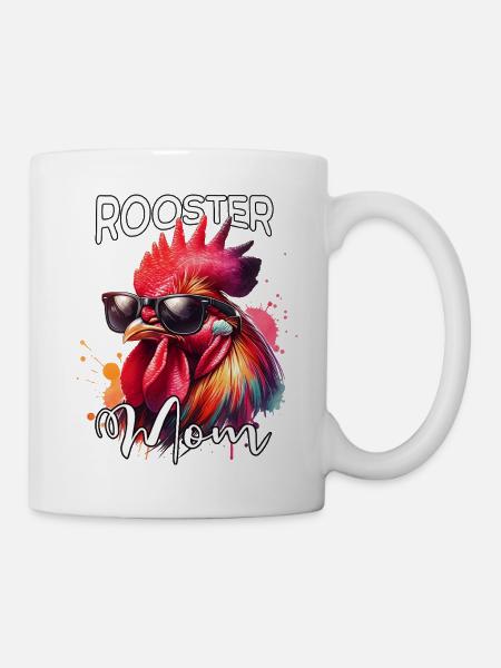 Hahn Mama - Tasse - Weiß