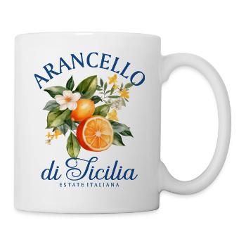 Arancello Di Sicilia Italienischer Sommer Orangen - Tasse - Weiß - Rechts