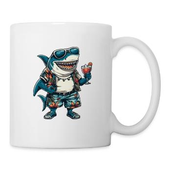 Hai Comic Sommer - Tasse - Weiß - Rechts