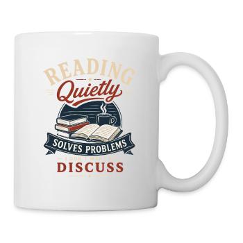 Bookworm Bookworm Reading Book Love Motif - Mug - white - Right