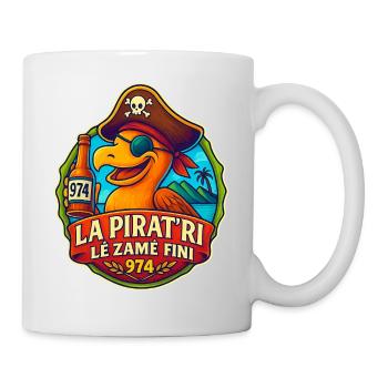 La pirat'ri lé zamé finiv974 - Mug blanc - blanc - Droite