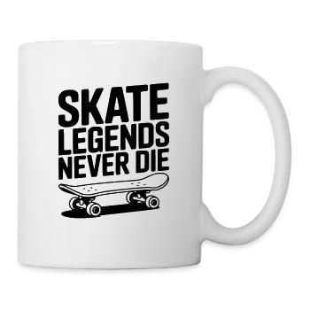 Skate-Legenden sterben niemals - Tasse - Weiß - Rechts