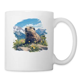 Murmeltiere Murmeltier - Tasse - Weiß - Rechts