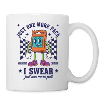 Nur noch ein Pack, ich schwöre, Sammelkartensucht - Tasse - Weiß - Rechts