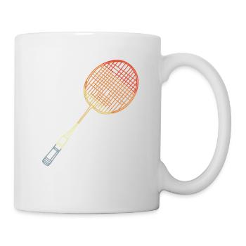 Badmintonschläger Skizze - Tasse - Weiß - Rechts