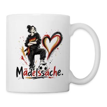 Girls' Dreams: Football Heart Street Art - Mug - white - Right