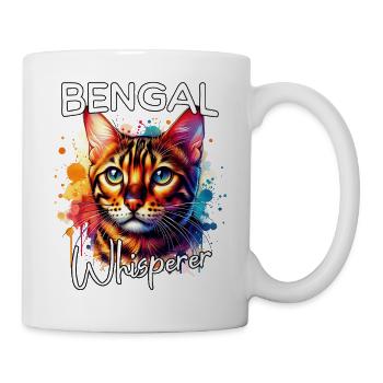 Bengalkatze Flüsterer - Tasse - Weiß - Rechts
