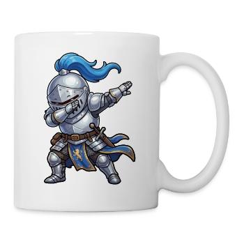 Enfants en train de tapoter Knight Ren Faire Medieval - Mug blanc - blanc - Droite