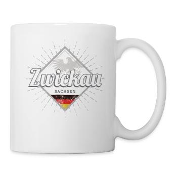 Zwickau Stadt in Deutschland Sachsen Souvenir - Tasse - Weiß - Rechts