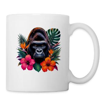 Gorilla Tropical Bloom - Mug - white - Right