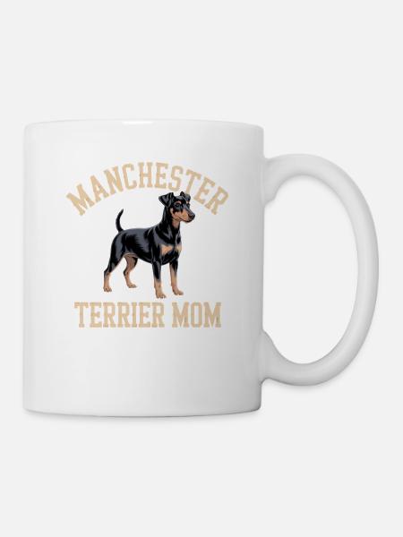 Manchester Terrier Mom Geschenk - Tasse - Weiß