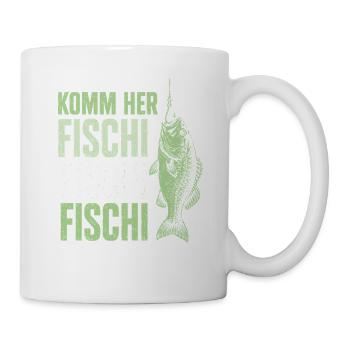 Angeln Angler Fischer Fisch Lustiges Angler Spruch - Tasse - Weiß - Rechts