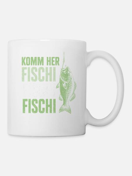 Angeln Angler Fischer Fisch Lustiges Angler Spruch - Tasse - Weiß
