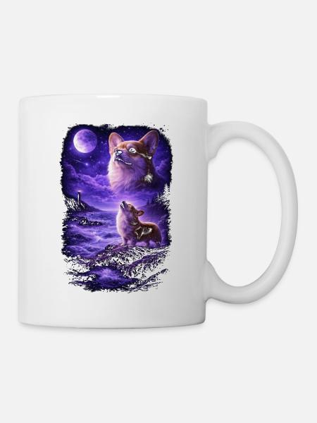 Hund Mama Hund Papa - Tasse - Weiß
