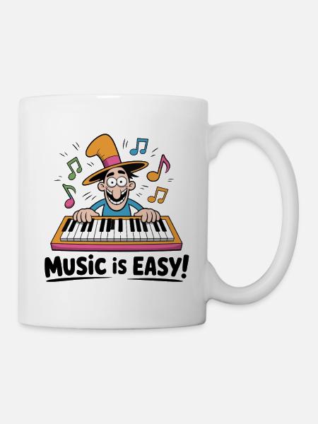 Magische Tastatur-Beats - Tasse - Weiß