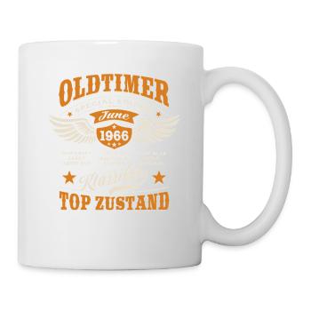 Oldtimer Juni 1966 | Geburtstag Geschenk - Tasse - Weiß - Rechts