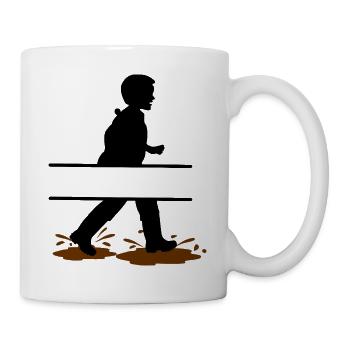 Wadloper Boy Custom – Schlammspaß - Tasse - Weiß - Rechts