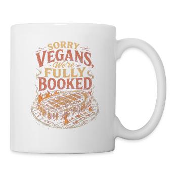 Sorry Vegans Fully booked BBQ - Mug - white - Right