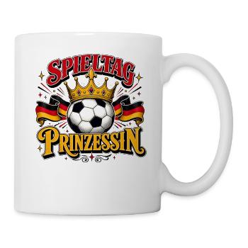 Spieltag Prinzessin Fußballglanz - Tasse - Weiß - Rechts