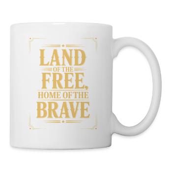Terre de la Liberté, Demeure des Braves - Mug blanc - blanc - Droite