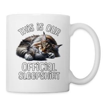 Chemise de nuit Maine Coon - Mug blanc - blanc - Droite