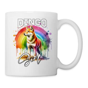 Dingo Mädchen Australischer Wildhund - Tasse - Weiß - Rechts