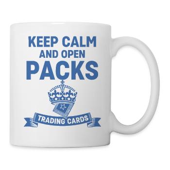 Keep Calm And Open Packs Trading Cards Collector - Mug - white - Right