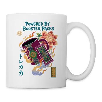 Powered By Booster Packs Trading Card Collector - Mug - white - Right