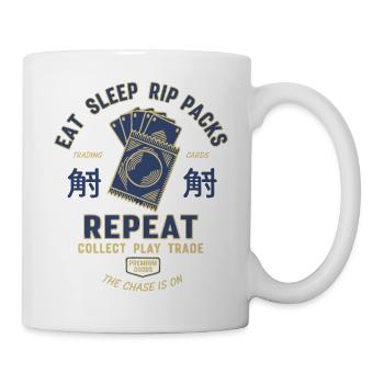 Eat Sleep Rip Packs Trading Cards Repeat - Mug - white - Right