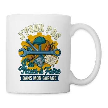 J peux pas j ai garage mecanique humour - Mug blanc - blanc - Droite