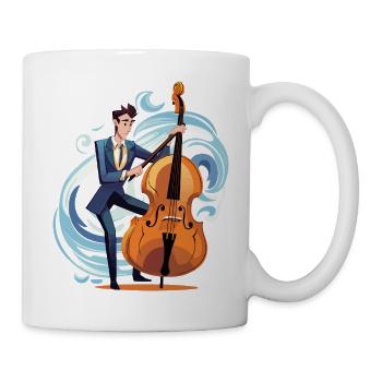 Coastal Jazz Cello in the Storm - Mug - white - Right