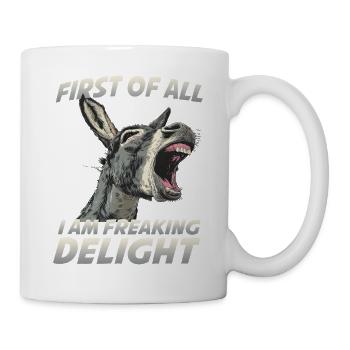 Donkey Holder Long-Eared Donkey Farm Animal Lover Outfit - Mug - white - Right