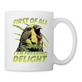 Perruche perruche australienne humour - Mug blanc - blanc - Droite
