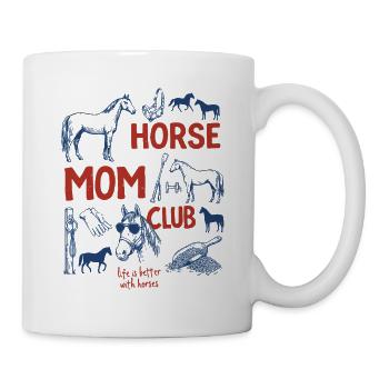 Dog Mom Club Shirt Life is Better with Dogs - Mug - white - Right