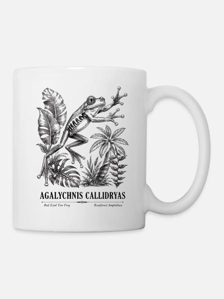 Rotäugige Laubfrosch-Regenwald - Tasse - Weiß