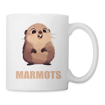 Marmottes Marmotte - Mug blanc - blanc - Droite