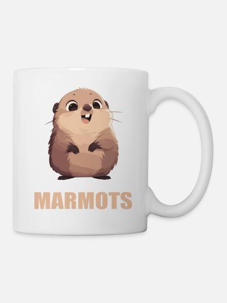 Murmeltiere Murmeltier - Tasse - Weiß