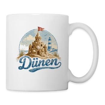 Dunes Sandcastle Lighthouse, mer du Nord, mer Baltique - Mug blanc - blanc - Droite