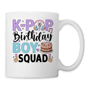 K-Pop Birthday Boy Squad - Mug - white - Right