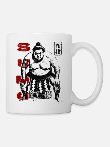 Traditioneller Sumo Ringer - Tasse - Weiß