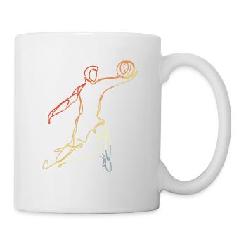 Volleyball Player Drawing Vintage - Mug - white - Right