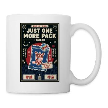 Just One More Pack I Swear Trading Card Booster - Mug - white - Right