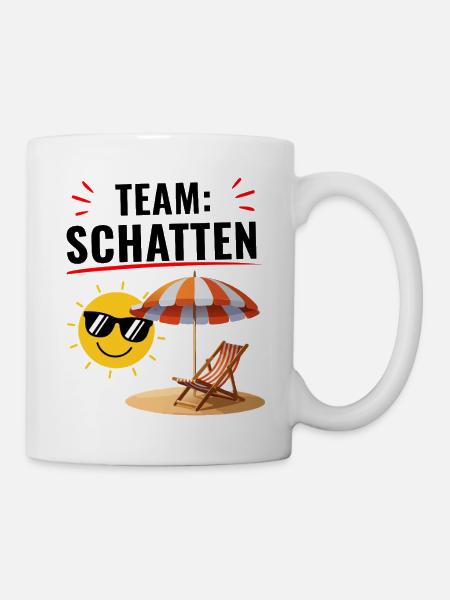 Team Schatten Vibes - Tasse - Weiß