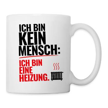Menschliche Heizung - Tasse - Weiß - Rechts