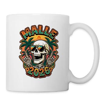 Malle 2026 Skull - Mug blanc - blanc - Droite