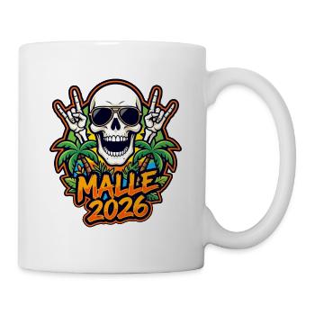 Malle 2026 Skull - Mug blanc - blanc - Droite